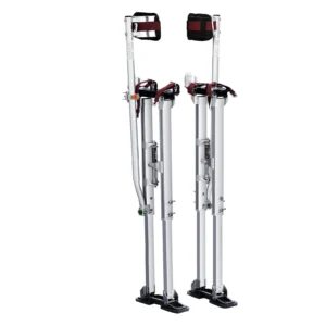 Ezüst álllítható aluminíum festő, gipszkartonozó gólyaláb 91-126cm